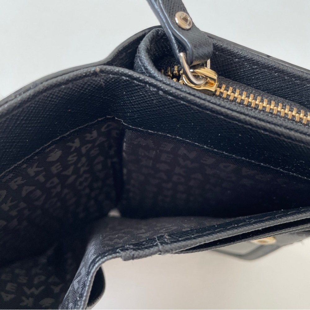Kate Spade Neda Black Saffiano Leather Zip Around Mini Wallet - Picture 14 of 14